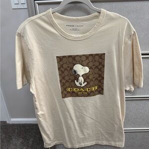 Coach X Peanuts Men's Signature Snoopy T Shirt Large